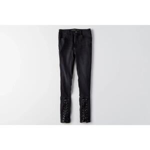 American Eagle Highest Rise Jegging Women’s Size 0 Reg Jeans Lace Down Ankle